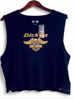 Harley-Davidson Black Tank with Gold Logo